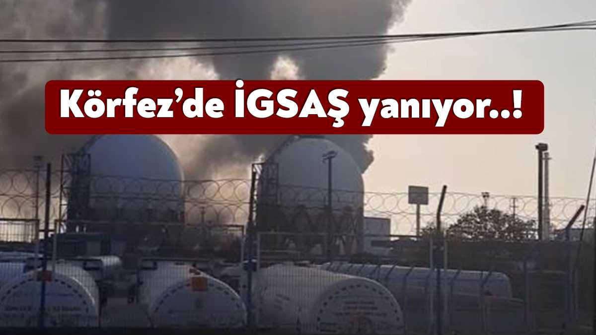 KOCAELİ (İHA) - Kocaeli'nin Körfez ilçesindeki bir fabrikada çıkan yangın,