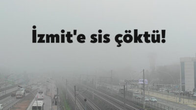 Kocaeli'nin İzmit ilçesinde yer yer sis etkili oldu.