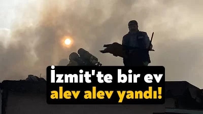 Kocaeli'nin İzmit ilçesinde 3 katlı apartmanın 3. katında doğalgaz sobasından