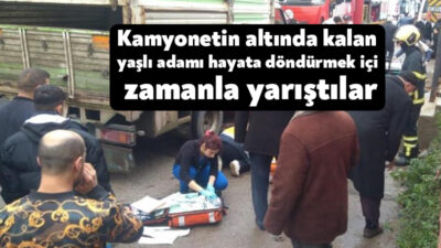 Kocaeli'nin Körfez ilçesinde geri geri giden kamyonetin çarptığı yaşlı adam,