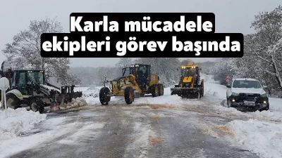 Büyükşehir Belediyesi Karla Mücadele Ekipleri, Kocaeli’de yüksek kesimlerde oldukça etkili