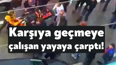Kocaeli'nin Çayırova ilçesinde yolun karşısına geçmeye çalışırken bir otomobilin çarptığı