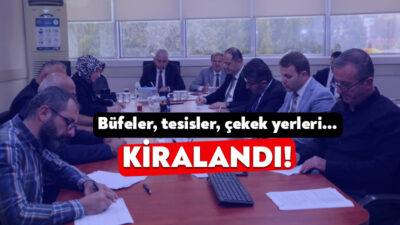 Kasım ayının ilk Büyükşehir Encümeni’nde kiralama ihaleleri gerçekleştirildi.