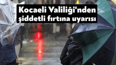 Kocaeli Valiliği, Meteoroloji Genel Müdürlüğü’nün verilerine göre Batı Karadeniz’de bugün