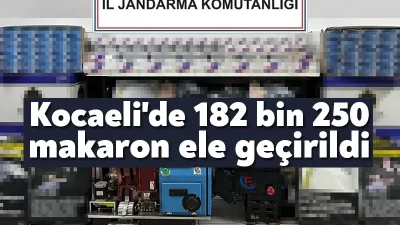 Kocaeli'nin Körfez ilçesinde bir evde yapılan aramada 182 bin 250