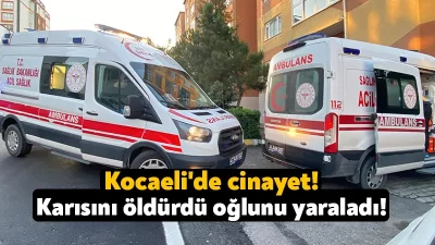 Kocaeli'nin Çayırova ilçesinde bir şahıs, tartıştığı karısını tabanca ile ateş