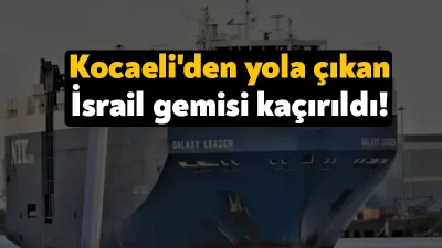 12 Kasım günü, Kocaeli Körfez'deki bir limandan yük alarak yola