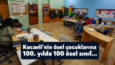 Büyükşehir, Cumhuriyetin 100. yılında kente 100 özel sınıf kazandırdı. Kocaeli’nin