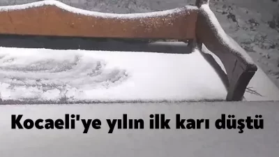 Kocaeli'ye yılın ilk karı bugün yağmaya başladı. Meteoroloji, günün sağanak