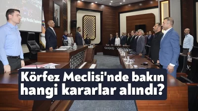 Körfez Belediyesi Kasım Ayı Meclis Toplantısı Başkan Şener Söğüt başkanlığında