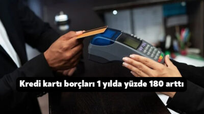 Kredi kartı borçları ise 10 ayın sonunda 991.9 milyar liraya