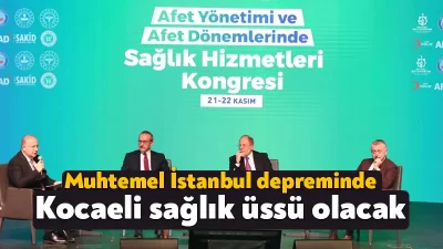 Ulusal Sağlıkta Kalite Forumlarında (USKAF-8) konuşan Kocaeli Üniversitesi Rektörü Prof.