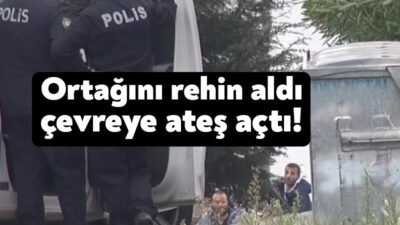Kocaeli'nin Başiskele ilçesinde elindeki tüfekle rehin aldığı kişiyi polisi görünce