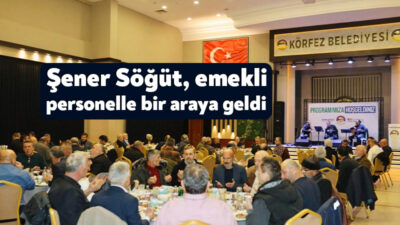 Körfez Belediyesi’ne uzun yıllar hizmet ettikten sonra emekliye ayrılan personellerle