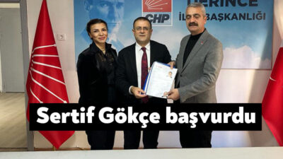 Kocaeli Barosu eski Başkanı Sertif Gökçe, Derince Belediye Başkan aday