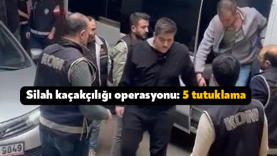 Kocaeli merkezli 3 ilde gerçekleştirilen eş zamanlı silah kaçakçılığı operasyonunda