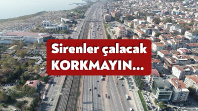 Kocaeli Valiliği, bugün saat 10.00’da test amacıyla sirenlerin çaldırılacağını açıkladı.