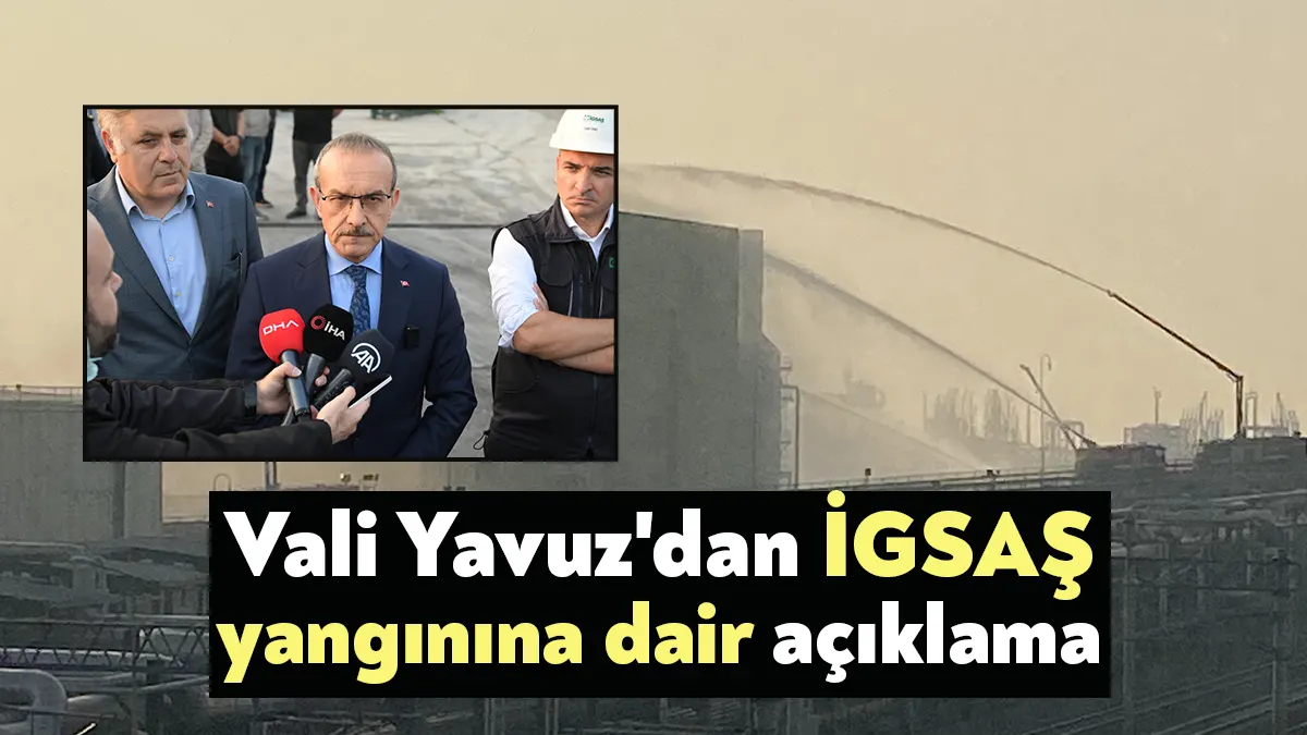 Kocaeli'nin Körfez ilçesindeki bir fabrikada çıkan yangına ilişkin açıklamalarda bulunan