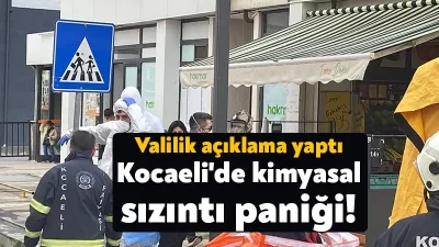 Kocaeli'nin Darıca ilçesinde bulunan kargo şubesinde, pakette bulunan kimyasal maddenin