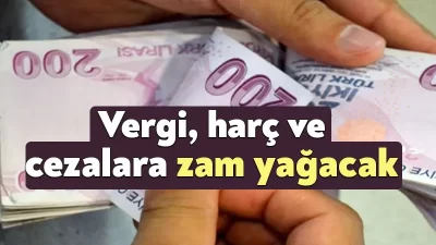 Hazine ve Maliye Bakanlığı, yılbaşında vergi, harç ve cezalara yağacak