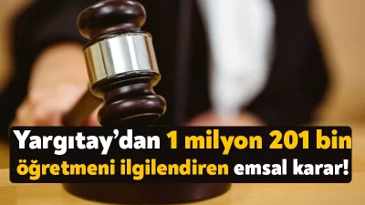 Yargıtay borçlu olan öğretmenlerle ilgili emsal bir karara imza attı.