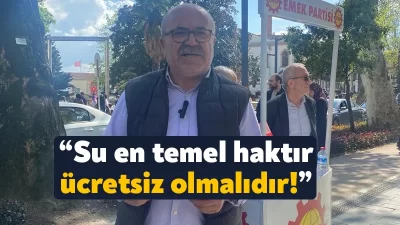 Emek Partisi Kocaeli İl Başkanı İlhami Şahbaz, İSU Genel Müdürü