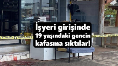 Kocaeli'nin Kartepe ilçesinde 19 yaşındaki genç, çalıştığı tatlıcı dükkanının girişinde