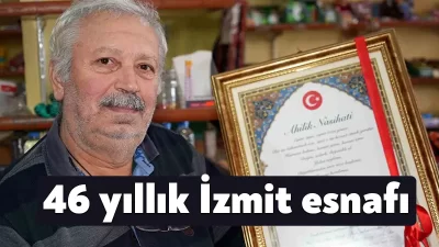 Kocaeli’nin İzmit ilçesinde babasının 77 yıl önce kurduğu dükkanda 46