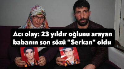 Kocaeli'nin Gölcük ilçesinde oğlu Serkan'dan 23 yıldır haber alamayan Vahdettin