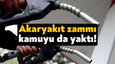 Akaryakıt zamları, kamu harcamalarını da katladı. Ocakta 1,6 milyon litre