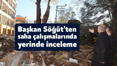 Körfez Belediye Başkanı Şener Söğüt, yenileme çalışmalarının devam ettiği Hereke
