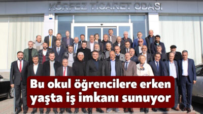 Körfez Mesleki ve Teknik Anadolu Lisesi öğrencilerine hem staj hem