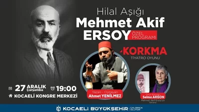 Kocaeli Büyükşehir’den İstiklal Marşı Şairi M. Akif Ersoy için anma