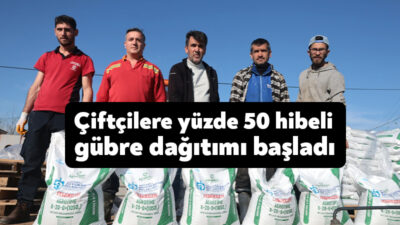 Kocaeli Büyükşehir Belediyesi’nin yüzde 50 hibeli katı organomineral taban gübresi