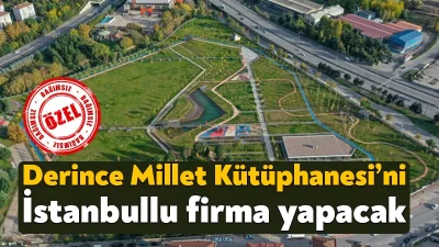 Derince Millet Bahçesine kurulması planlanan Derince Millet Kütüphanesi için yapılan