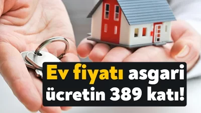 Konut fiyat endeksi yıllık yüzde 86,46 arttı. 100 metrekarelik bir