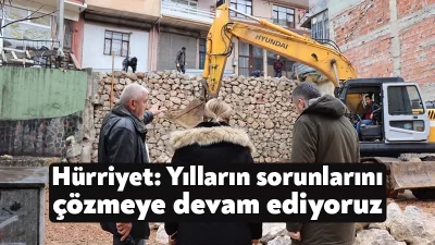 İzmit Belediyesi, Bekirdere Mahallesi Sabır Sokak’ta yağış ve temel kazısı