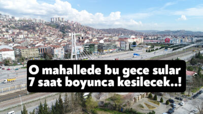 İSU’dan akşam saatlerinde vatandaşlara gelen mesajda 7 mahallede su kesintisi