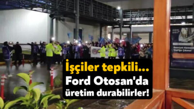 Ford Otosan Gölcük fabrikası montaj yemekhanesinde yapılan ses çıkarma eylemi
