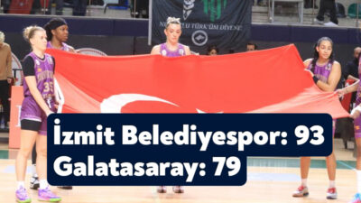 Kadınlar Basketbol Süper Ligi’nin 18. haftasında İzmit Belediyespor, konuk ettiği