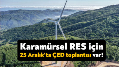Karamürsel’de yeni bir RES projesi için daha hazırlıklar başlamıştı. Daven