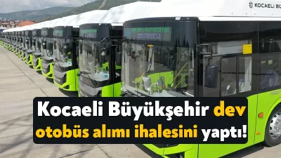 Son üç yılda 219 çevre dostu otobüsü Kocaeli halkının hizmetine