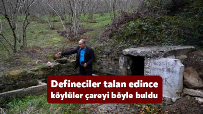 Kocaeli’de tarihi öyküsü bilinmeyen su pınarı defineciler tarafından talan edilince