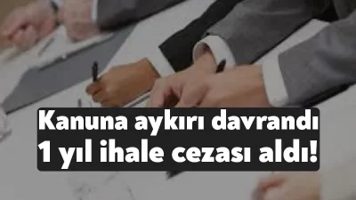 Sağlık Bakanlığı'nın ihalelere katılmaktan yasaklama kararları kapsamında Kocaeli'de iş yapan