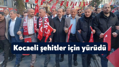 Kocaeli Gönüllü Kültür Teşekkülleri Platformu şehit olan askerlerimiz için Teröre