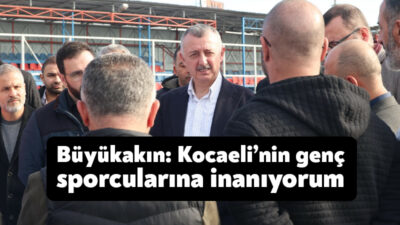 Yakup Altun Stadında inceleme yapan Başkan Büyükakın, Kocaeli’nin genç sporcularına