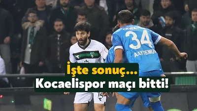 Kocaelispor, evinde konuk ettiği Bodrumspor ile 1-1 berabere kalarak bu