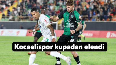 Kocaelispor dün akşam Süper Lig ekibi Alanyaspor ile oynadığı Türkiye