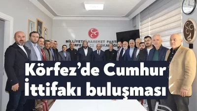 Körfez Belediye Başkanı Şener Söğüt, MHP İlçe Başkanı Doğan Bekiroğlu