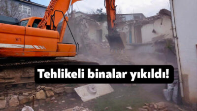 Körfez Belediyesi, tehlike arz eden ve metruk durumdaki binaların yıkım